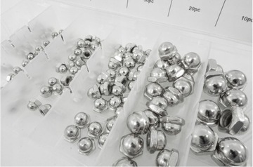 МЕТРИЧЕСКИЕ ЗАКРЫТЫЕ КРЫШЕЧНЫЕ ГАЙКИ, 150 ШТ. НАБОР ГАЙОК MIX M3-M10