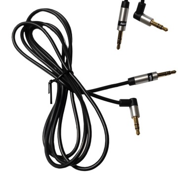 KABEL AUX MAŁY JACK 3,5 STEREO KĄTOWY VITALCO 1m
