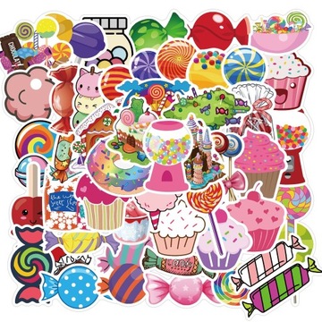 НАКЛЕЙКИ НАКЛЕЙКИ ДЛЯ НОУТБУКА MIX SWEETS 50 шт.