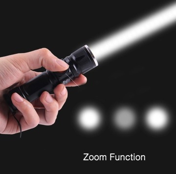 Тактический туристический фонарик Mega Searchlight перезаряжаемый Cree ZOOM USB