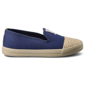 Granatowe Espadryle Cross Jeans Damskie Modne Buty