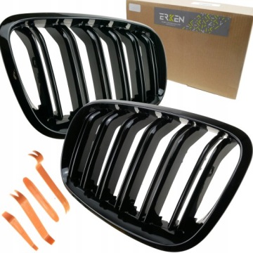 Черная глянцевая глухая решетка радиатора для инструментов BMWX5 E70 X6 E71