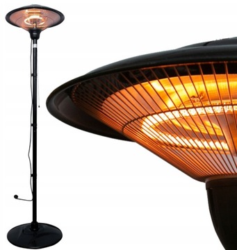 OGRZEWACZ TARASOWY PARASOL RAVANSON OT-1500s CZARNY STYLOWY