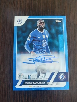 Kalidou Koulibaly autograf auto Topss Chrome Chelsea Londyn /99