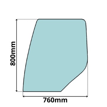 SZYBA BOCZNA OPUSZCZANA W DRZWI RENAULT KERAX LEWA (0194)