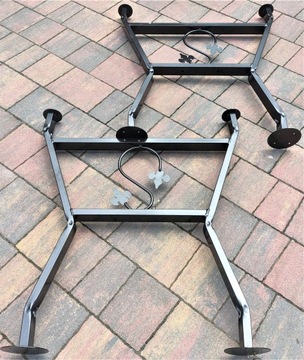 NOGA NOGI METALOWE DO STOŁÓW OGRODOWYCH KOMPLET PL