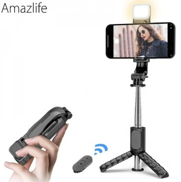 Q10s bezprzewodowy statyw do Selfie stick składany Monopod