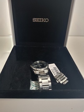 Seiko Mężczyźni Automatic Zegarek, Srebrny/Czarny, 37 mm PO ZWROCIE