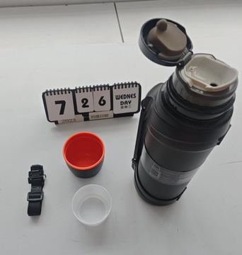 БОЛЬШОЙ ТУРИСТИЧЕСКИЙ ВАКУУМНЫЙ ТЕРМОС ДЛЯ КОФЕ И ЧАЯ 2500МЛ СТАЛЬ