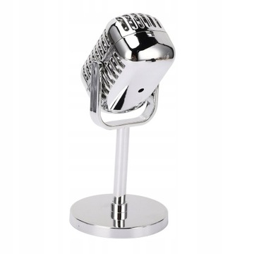 СЕРЕБРЯНАЯ ВИНТАЖНАЯ ПОДСТАВКА ДЛЯ МИКРОФОНА ДЛЯ РЕТРО-ФОТОГРАФИИ