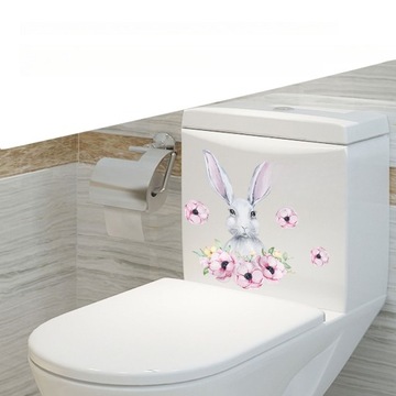 NAKLEJKI NA TOALETĘ RÓŻOWE NAKLEJKI NA SIEDZENIE 3 SZT.