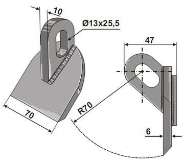Колотушка + дужка RM-806 Samasz Lama Muthing MU-E MU4
