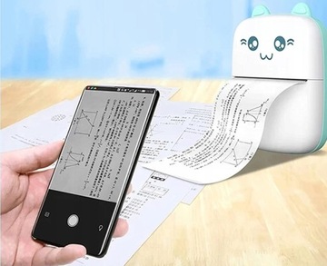 DRUKUŚ MINI ПОРТАТИВНЫЙ ТЕРМОПРИНТЕР ДЛЯ ДЕТЕЙ + БЕСПЛАТНАЯ БУМАГА ДЛЯ ПРИНТЕРА