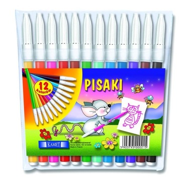 Pisaki mazaki flamastry Kamet zestaw 12 kolorów
