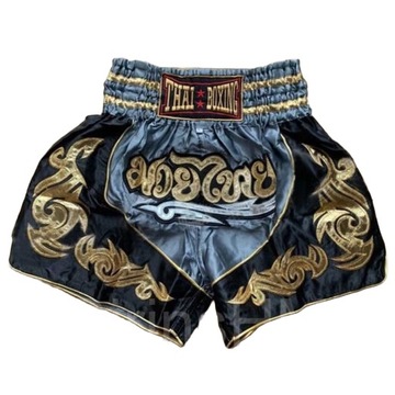 Spodenki Kickboxing Muay Thai 12-14 lat - Szare M