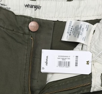 WRANGLER CASEY CARGO spodnie bojówki W27 L32