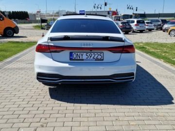 Audi A7 C8 Sportback 3.0 55 TFSI 340KM 2021 Audi A7 Sportback 3.0tfsi 340KM Mod.2022 Biała, zdjęcie 7