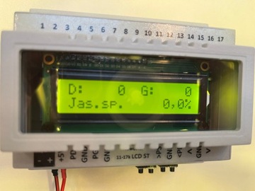 11-17k LCD ST LED лестничный контроллер - поддержка PIR и оптических датчиков SHARP