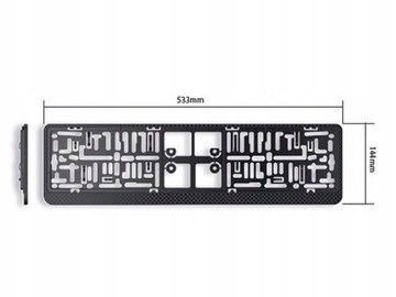 DACAR 3D УГЛЕРОДНАЯ РАМКА НОМЕРНОГО ЗНАКА