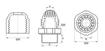 КАБЕЛЬНЫЙ ВАЛ M32X1,5 IP68 11–21 мм ПОЛИАМИД