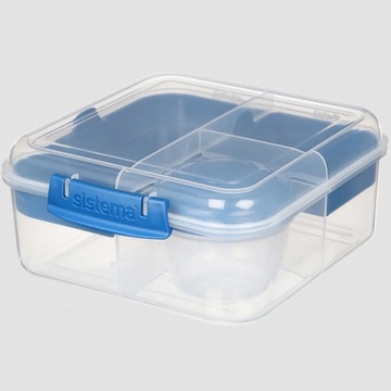SISTEMA LUNCHBOX BENTO BOX КОНТЕЙНЕР 1250 МЛ С ОТДЕЛЕНИЯМИ ДЛЯ СОУСА