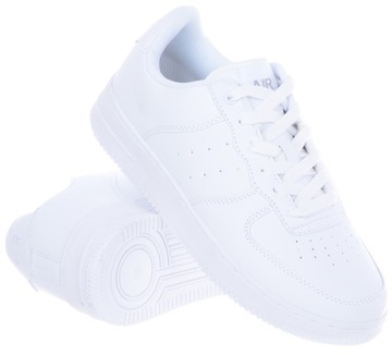 Białe Buty Sportowe Sneakersy Gruba Podeszwa 44