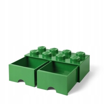 LEGO POJEMNIK Z SZUFLADAMI KLOCEK 8 ZIELONY