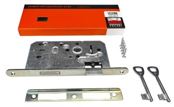 ZAMEK WPUSZCZANY DO DRZWI LOB 72/55 KLUCZ Z755Z