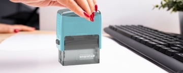 WAGRAF B3s ШТАМП ДЛЯ 6 СТРОК НАЗВАНИЕ КОМПАНИИ ОФИСНЫЙ ДИЗАЙН + ЛАСТИК