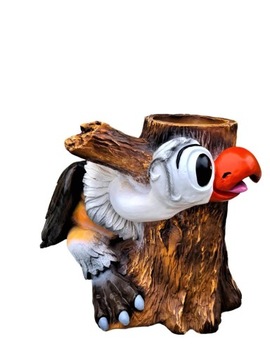 FIGURKA OGRODOWA - SĘP NA PNIU Z DONICZKĄ MODEL II