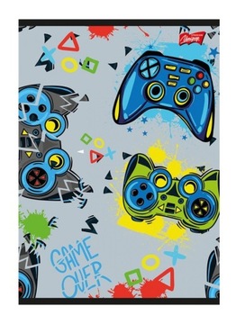 zeszyt A5 16 kartkowy kratka GAMEPAD 9928