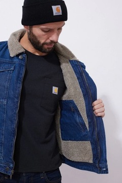 Kurtka Jeansowa Carhartt Denim Sherpa S