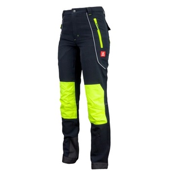 ELASTYCZNE Spodnie robocze SOFTSHELL męskie odblaskowe flex Urgent 718 52