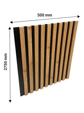 Ламели WOTAN ДУБ НАСТЕННЫЕ на доске 515х2750мм