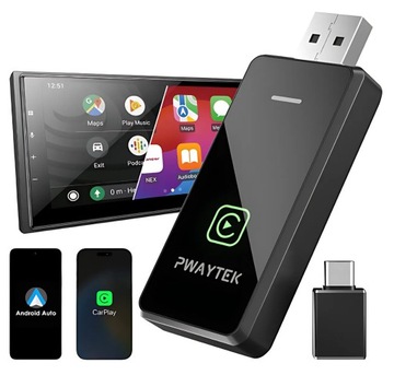 Беспроводной адаптер 2 в 1 Apple CarPlay и Android Auto WiFi 2,4G/5,8 ГГц