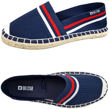 ESPADRYLE BIG STAR PLECIONKA HH274483 GRANAT 38