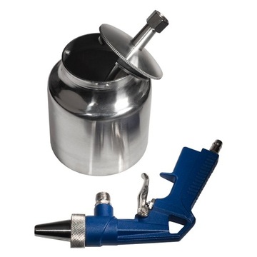 ПЕСКОСТРОЙНЫЙ ПИСТОЛЕТ, МЕТАЛЛИЧЕСКИЙ БАК + НАСАДКА