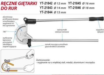 Giętarka do rur 12mm YT-21842 YATO