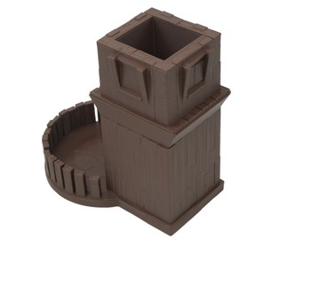 Первая деревенская башня для игры в кости - Dice Tower Коричневый шоколад