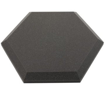 Panel akustyczny plaster miodu sześciokąt SAMOPRZYLEPNY bok 25 gr.5cm szary