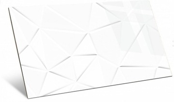 Płytka ścienna WALL WHITE TRIANGLE SHINY 30x60 cm