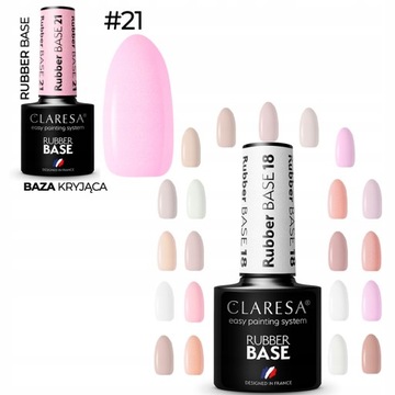 РЕЗИНОВАЯ ОСНОВА CLARESA, 21 цвет на выбор.