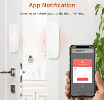 Wi-Fi Беспроводной датчик открытия двери/окна WIFI TUYA