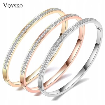 Fashion Jewelry Bangle Bracelets With Two Lin