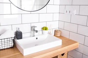 BATERIA UMYWALKOWA STOJĄCA ŁAZIENKOWA chrom