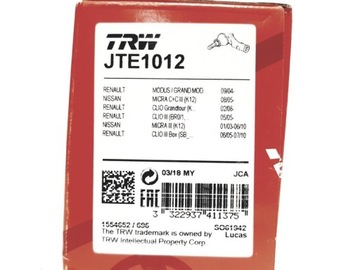 TRW ROD END PR RENAULT CLIO III MODUS