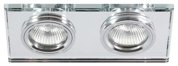 PODWÓJNA OPRAWA HALOGENOWA LED MR16 50W PROSTOKĄT