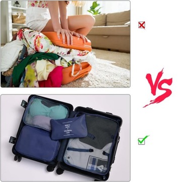 ПУТЕШЕСТВЕННЫЕ ОРГАНАЙЗЕРЫ ДЛЯ УПАКОВКИ, КУБИКИ ДЛЯ ОДЕЖДЫ, ДЛЯ БАГАЖА, 8 ШТ.