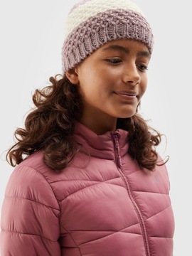 4F KURTKA DZIEWCZĘCA PIKOWANA PUCHOWA PRZEJŚCIOWA WIOSENNA JESIENNA