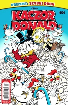Magazyn Kaczor Donald 6/2024 / KOMIKS GAZETKA / NOWY W FOLII + MINI-DRON